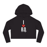 I Love Butch Queens Cropped Hoodie (White Font)
