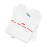 America Don't Know Her Body Tee (Red Font)