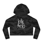 Very Black, Very Gay Cropped Hoodie (White Font)