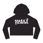 Sweet Talkers Studios Cropped Hoodie (White Font)