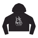 Very Black, Very Gay Cropped Hoodie (White Font)